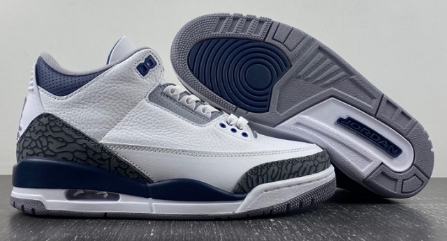 Air Jordan Retro 3 III SuperA Midnight Navy - Click Image to Close